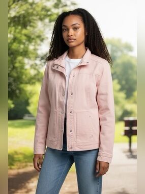 Christopher & Banks Light Pink Denim Jacket